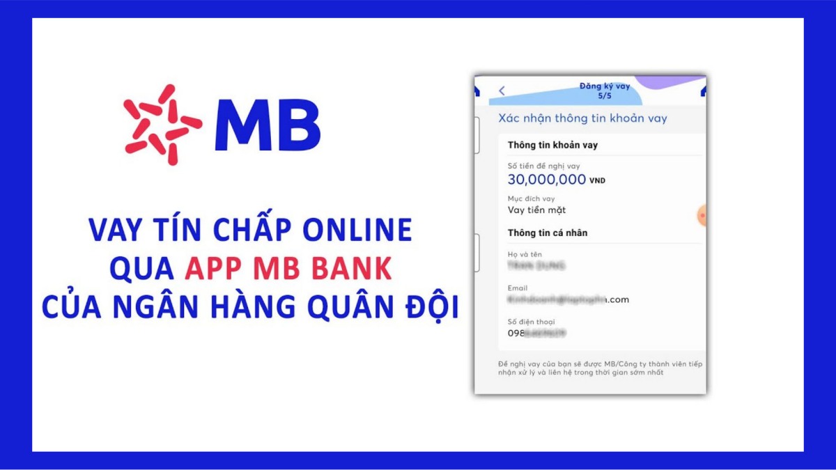 Vay tiền Online ngân hàng MB Bank